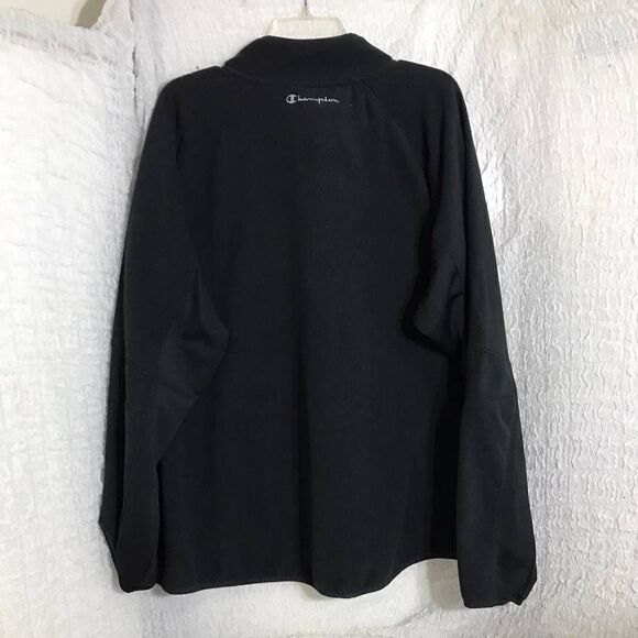 Champion Black Men's Half-Zip Sweater Size 2XL - Picture 2 of 8